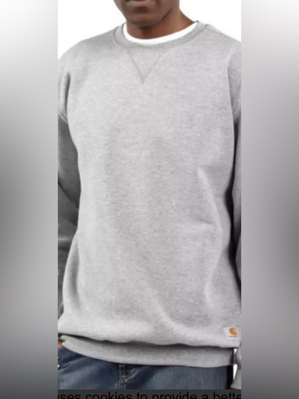 Men’s Carhartt Loose Fit Grey Sweatshirt-size XL